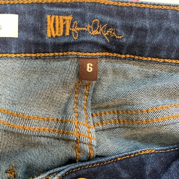 Kut From The Kloth Crop Straight Leg Women’s Blue Jeans Size 6 - Picture 2 of 11